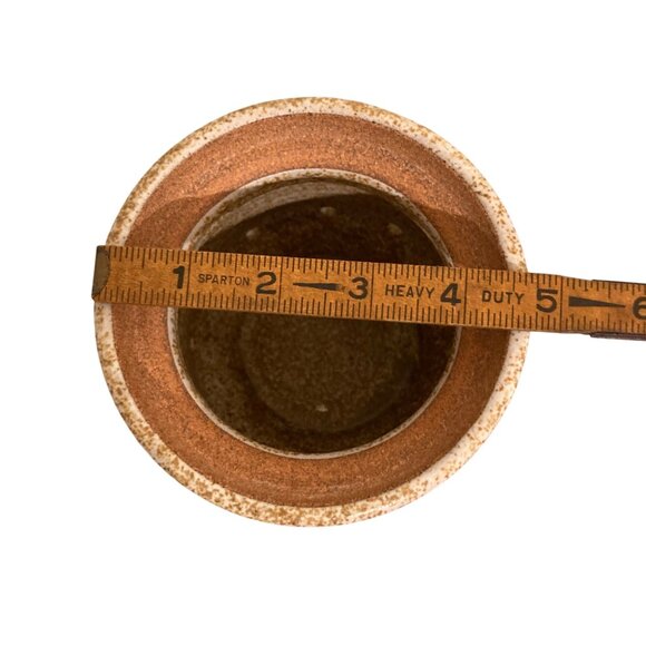 Foxlo California Studio Art Pottery Signed Garlic Jar Pot With Lid - Picture 9 of 9